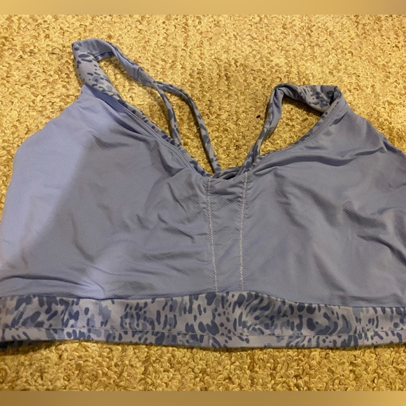 Athleta Purple Strappy Sports Bra Size XL - Picture 6 of 6